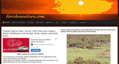 Desktop Screenshot of floridasnature.com